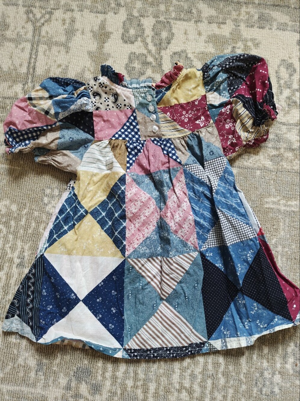 Doen Patchwork Dress - Picture 3 of 3